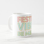 Moderne farbenfrohe festliche Lebensformen sind fr Kaffeetasse (Vorderseite Links)