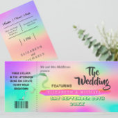 Moderne farbenfrohe Festspiele Rainbow Wedding