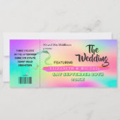 Moderne farbenfrohe Festspiele Rainbow Wedding (Vorderseite)