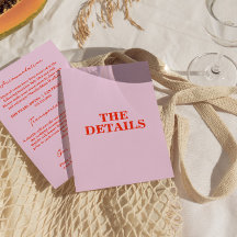 Moderne farbenfrohe Fett Retro Funky Wedding Detai