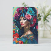 Moderne, farbenfrohe Flachkarte für jeden Anlass Dankeskarte (Stehend Vorderseite)