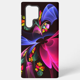 Moderne farbenfrohe florale abstrakte Kunst Muster Samsung Galaxy Hülle