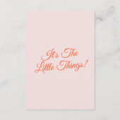 Moderne, farbenfrohe Funky Retro Hochzeitsdetails Begleitkarte (Rückseite)