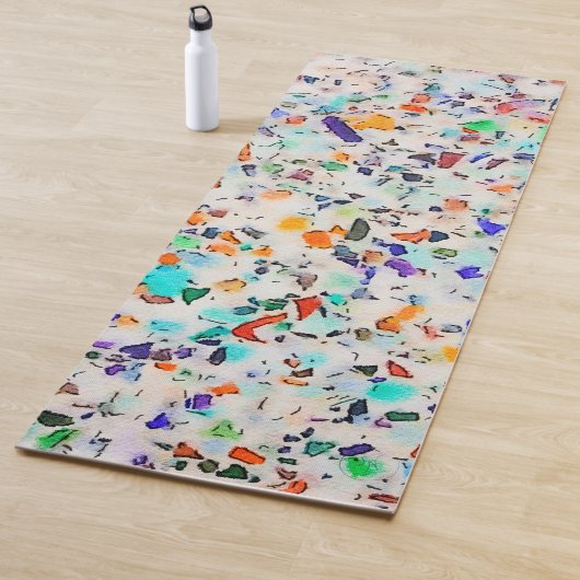 Moderne farbenfrohe Fußball-Seiten im Val Piora Yogamatte (Beispiel)