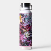 Moderne farbenfrohe gefallene Blätter Abstract Trinkflasche (Rückseite)