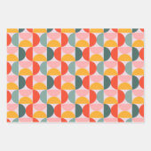 Moderne farbenfrohe Geometrie Geschenkpapier Set (Vorderseite 3)