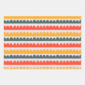Moderne farbenfrohe Geometrie Geschenkpapier Set (Vorderseite)