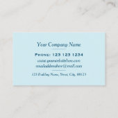 Moderne, farbenfrohe geometrische Dreiecksarchitek Visitenkarte (Rückseite)