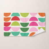 Moderne, farbenfrohe geometrische Formen Badhandtuch Set (Handtuch)