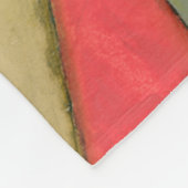 Moderne, farbenfrohe geometrische Formen Fleecedecke (Ecke)