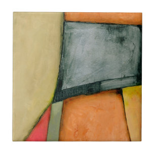 Moderne, farbenfrohe geometrische Formen Fliese