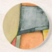 Moderne, farbenfrohe geometrische Formen Getränkeuntersetzer (Vorne)