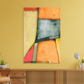 Moderne, farbenfrohe geometrische Formen Leinwanddruck (Insitu (Wohnzimmer))