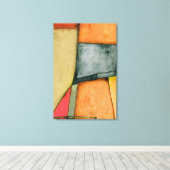 Moderne, farbenfrohe geometrische Formen Leinwanddruck (Insitu (Holzboden))