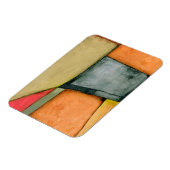 Moderne, farbenfrohe geometrische Formen Magnet (Linke Seite)