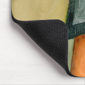 Moderne, farbenfrohe geometrische Formen Mousepad (Ecke)