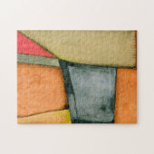 Moderne, farbenfrohe geometrische Formen Puzzle (Horizontal)