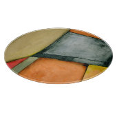 Moderne, farbenfrohe geometrische Formen Schneidebrett (Ecke)