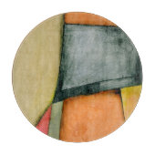 Moderne, farbenfrohe geometrische Formen Schneidebrett (Vorderseite)
