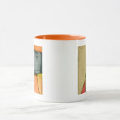 Moderne, farbenfrohe geometrische Formen Tasse (Zentrum)