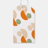 Moderne, farbenfrohe geometrische Mushroom-Babydus Geschenkanhänger (Rückseite)