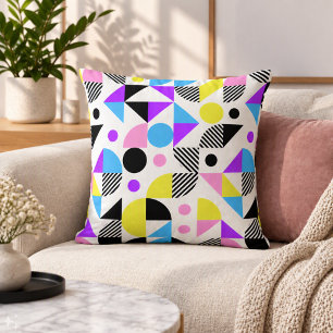 Moderne farbenfrohe geometrische Muster Kissen
