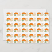 Moderne farbenfrohe geometrische Pilze Danke Karte (Rückseite)