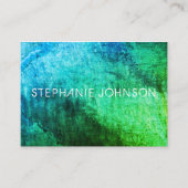 Moderne farbenfrohe Grunge und Text Visitenkarte (Vorderseite)