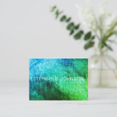 Moderne farbenfrohe Grunge und Text Visitenkarte (Stehend Vorderseite)