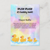 Moderne, farbenfrohe Gummi Duckies Babydusche Begleitkarte (Vorderseite)