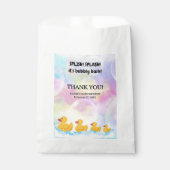 Moderne, farbenfrohe Gummi Duckies Babydusche Geschenktütchen (Vorderseite)