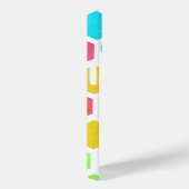 Moderne farbenfrohe Hexagonal iPhone Case (Rückseite / Rechts)