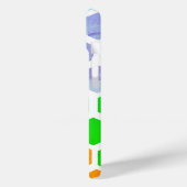 Moderne farbenfrohe Hexagonal iPhone Case (Rückseite / Links)