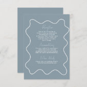 Moderne, farbenfrohe Hochzeitskarte RSVP Karte (Vorne/Hinten)