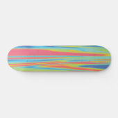 Moderne farbenfrohe Holografie Skateboard (Horizontal)