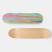 Moderne farbenfrohe Holografie Skateboard (Horizontal)