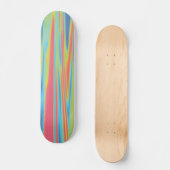 Moderne farbenfrohe Holografie Skateboard (Vorderseite)
