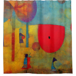 Moderne farbenfrohe Impressionistin jeden Tag Duschvorhang