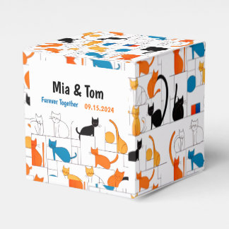 Moderne, farbenfrohe, individuelle Elegante Cat-Si Geschenkschachtel