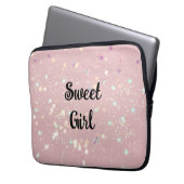 Moderne, farbenfrohe Kunst Laptopschutzhülle (Vorderseite Links)