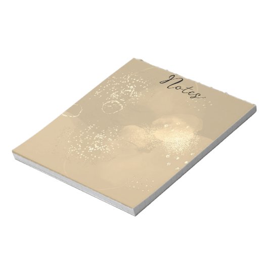 Moderne, farbenfrohe Kunst Notizblock (Rotiert)