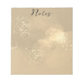 Moderne, farbenfrohe Kunst Notizblock (Vorderseite)