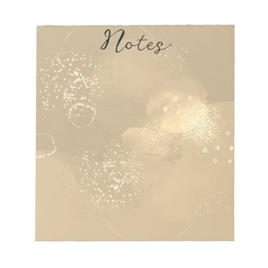 Moderne, farbenfrohe Kunst Notizblock (Vorderseite)