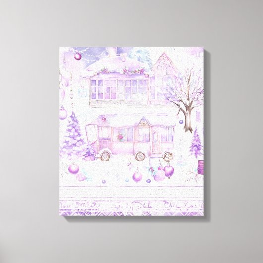 Moderne, farbenfrohe Kunstkanvas drucken Leinwanddruck (Vorderseite)