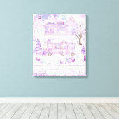 Moderne, farbenfrohe Kunstkanvas drucken Leinwanddruck (Insitu (Holzboden))