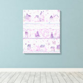 Moderne, farbenfrohe Kunstkanvas drucken Leinwanddruck (Insitu (Holzboden))