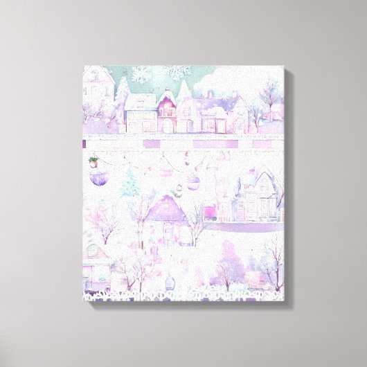 Moderne, farbenfrohe Kunstkanvas drucken Leinwanddruck (Vorderseite)