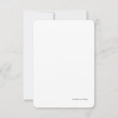 Moderne farbenfrohe Lila Orangenhochzeit Save The Date (Rückseite)