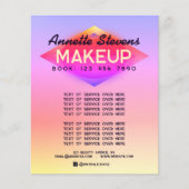 Moderne, farbenfrohe Makeup-Künstlerin Flyer (Vorne)
