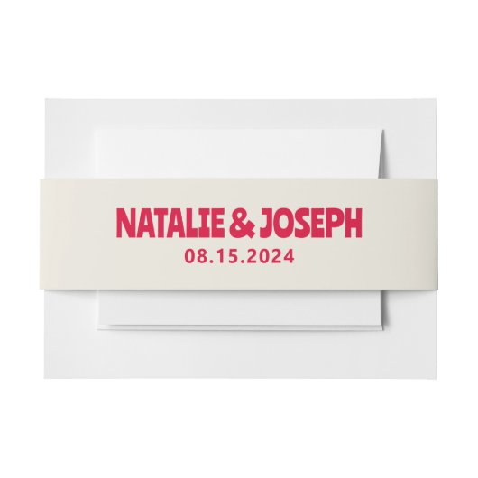 Moderne farbenfrohe muffige, helle Retro Einzigart Einladungsbanderole (Vorderseite Beispiel)